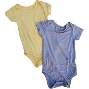 Guisby 2 Piece One-piece Bodysuit Short-sleeve Bamboo 12-18 Months